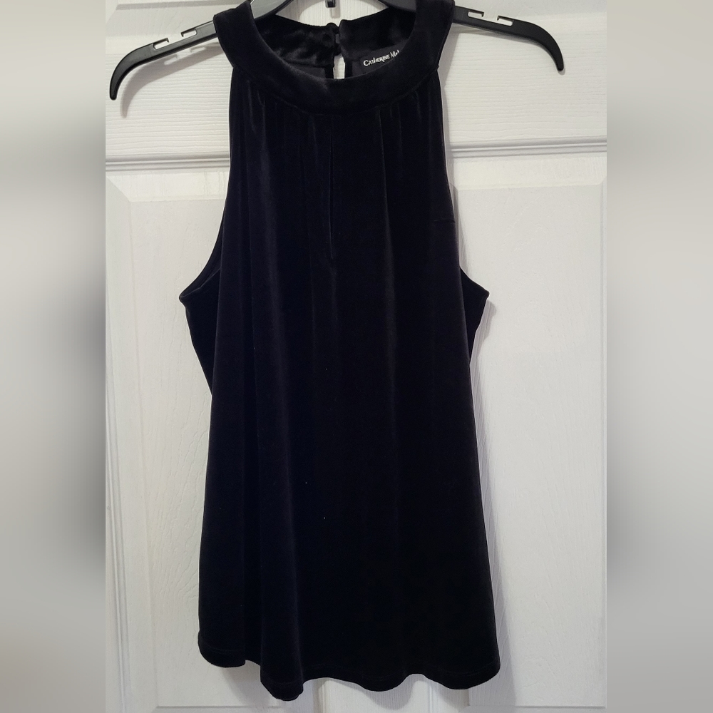 Sexy shoulder velour top